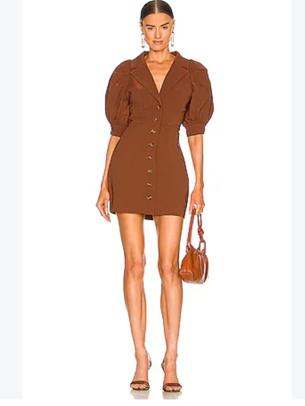 MAJORELLE Lucia Mini Dress in Chocolate Brown NWOT